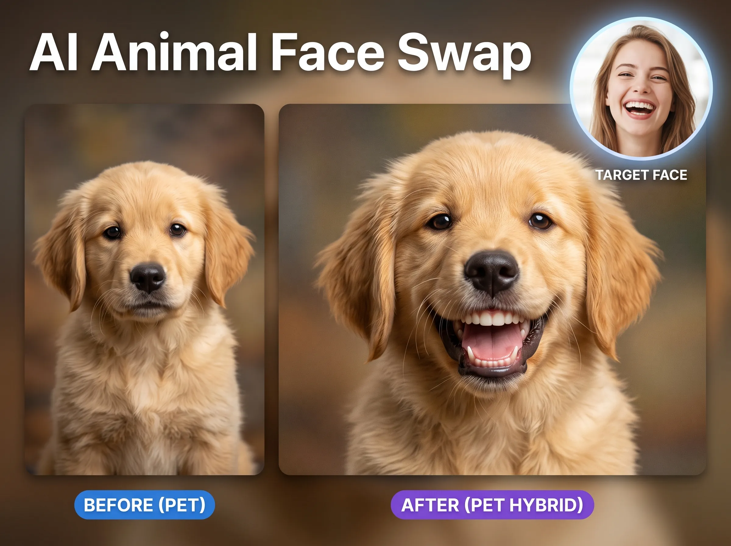 AI Animal Face Swap Feature Demonstration