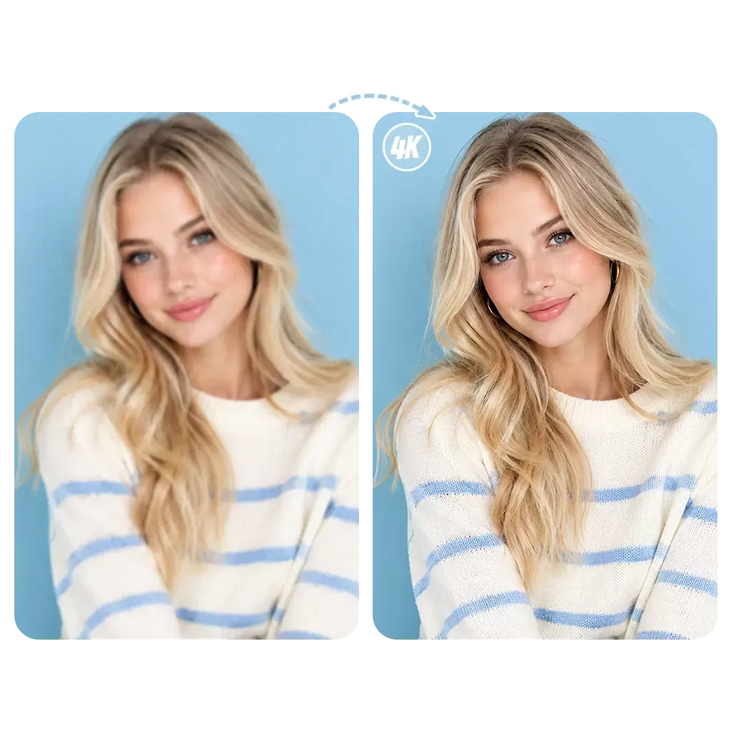 AI Face Enhancer Feature Showcase