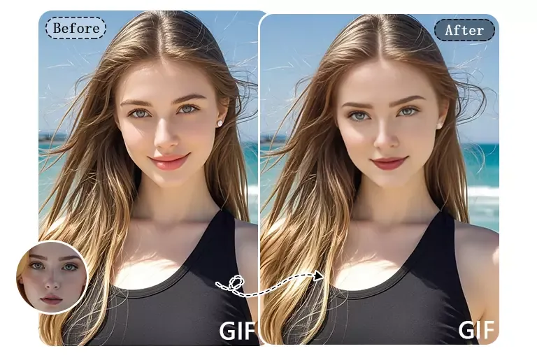 Turn GIFs into animated face swaps online