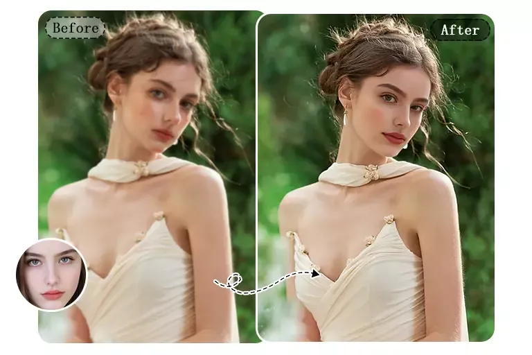 Make realistic face swap photos using Visro AI