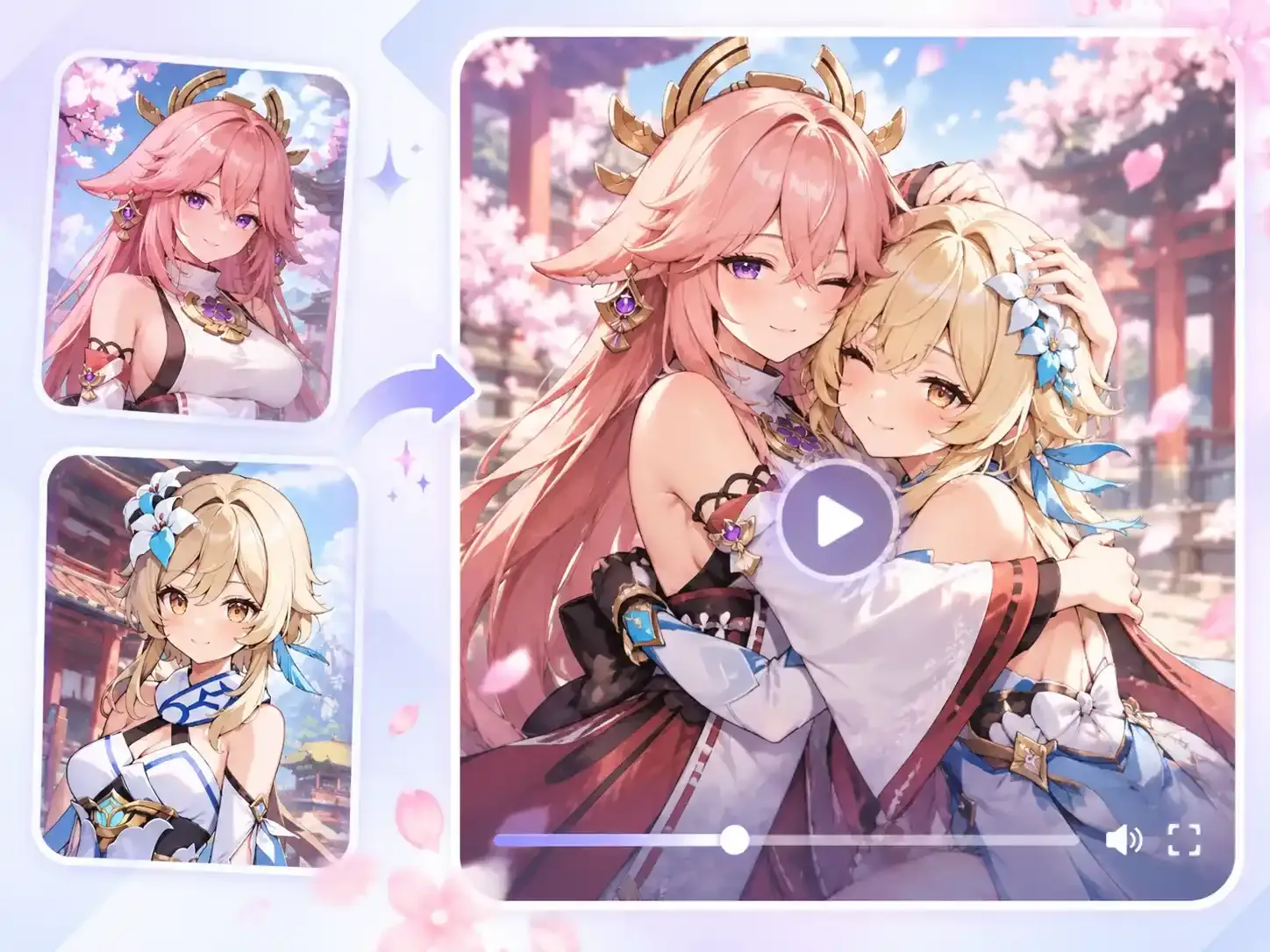 Hug Beyond Reality, Make Anime Characters Hug
