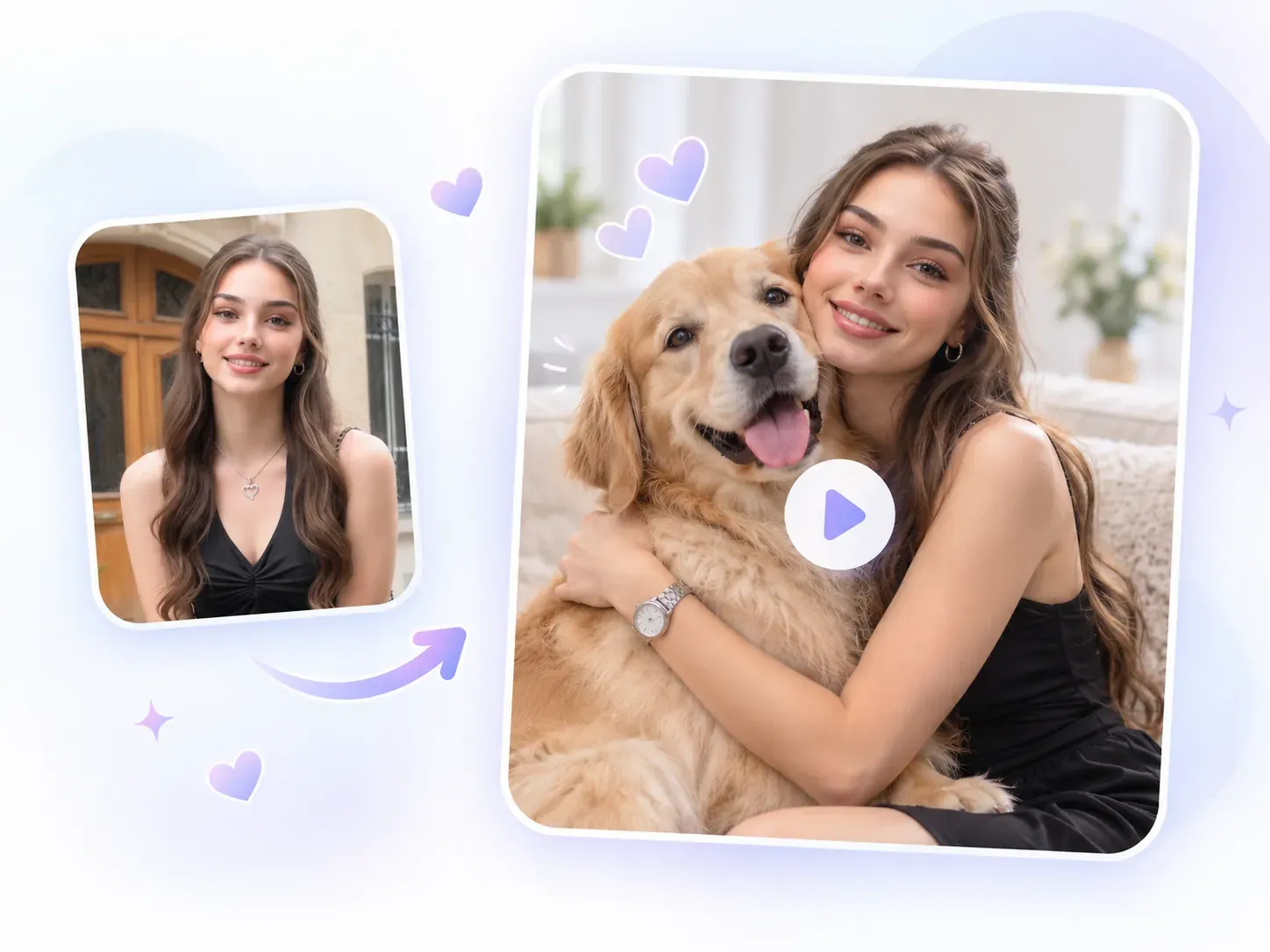 Create a Hug with Your Pet from Photos