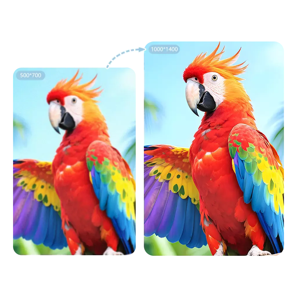 AI Image Upscaler Feature Showcase