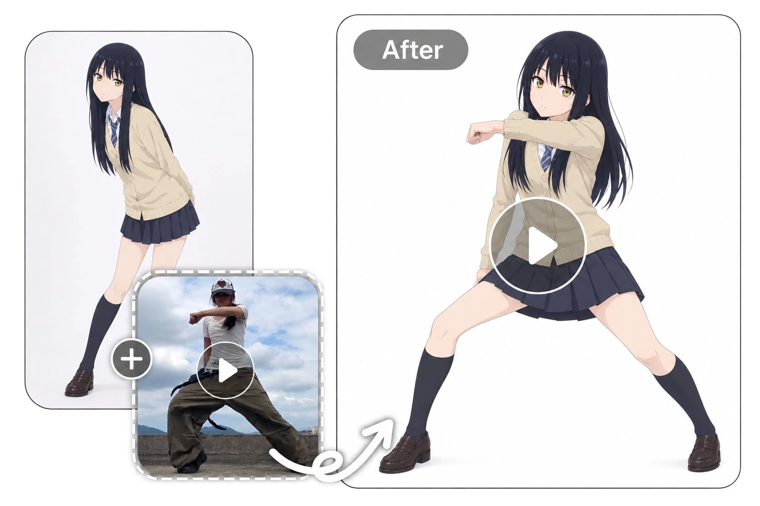 AI Mimic Motion – Animate Your Character with Reference Video Movements