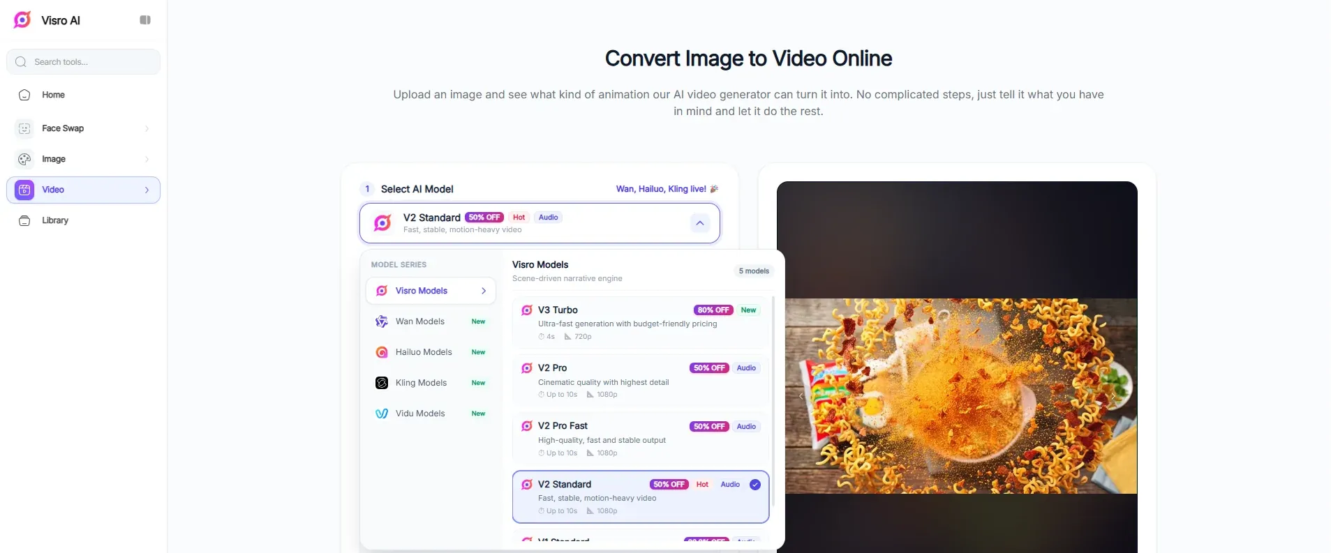 Visro AI Video Generation Models