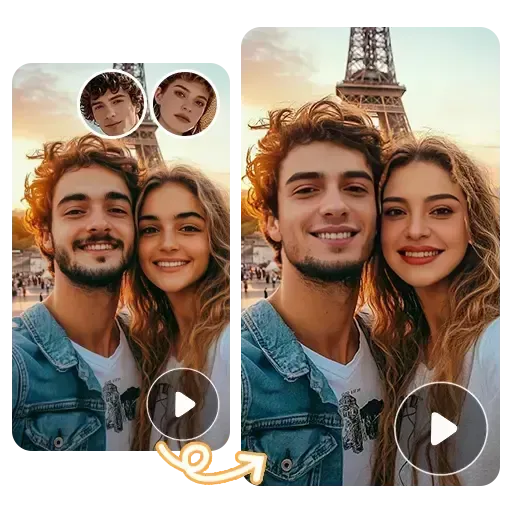 AI Multi-Face Video Swap Feature Demonstration