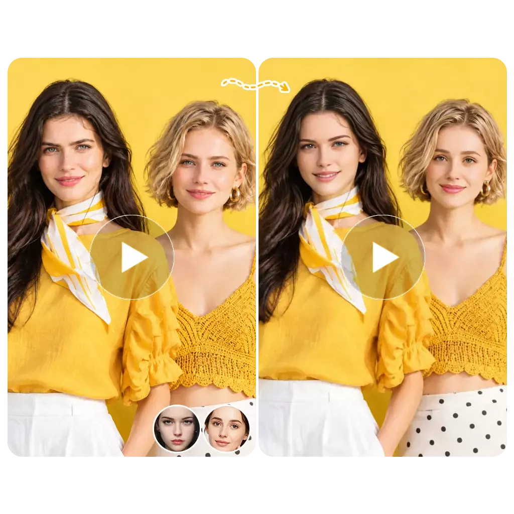 AI Multi-Face Video Swap Feature Demonstration